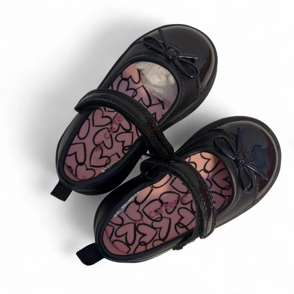 Carter's Aggie Toddler Girls' Mary Jane Black patent Flats 4m